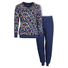 Medaillon - Dames Pyjama - Blauw