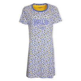 Irresistible Irresistible Dames Nachthemd - Katoen - Ronde Hals - Blauw