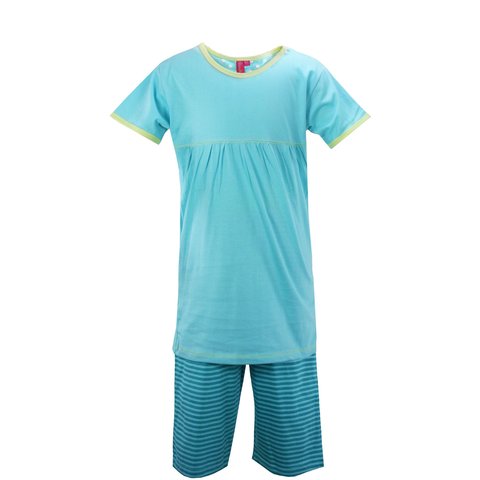 AnnaRebella Meisjes Pyjama - 100% Katoen - Blauw