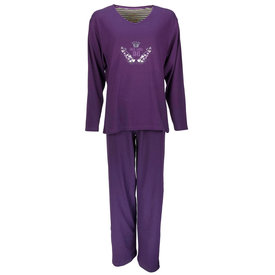 Tenderness Tenderness Dames Pyjama - Katoen - Paars