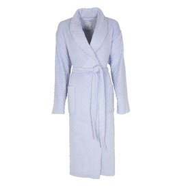 Tenderness Tenderness Dames Badjas - Fleece - Reliëf bolletjes - Blauw