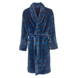 Paul Hopkins Paul Hopkins - heren badjas - fleece - Blauw