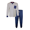 M.E.Q. Heren pyjama Blauw MEPYH1903A