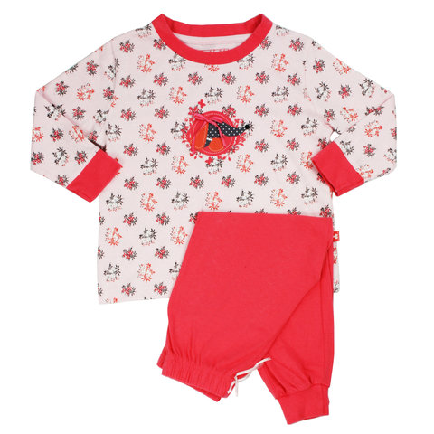 AngelFish Meisjes Pyjama - 100% Katoen - Rood