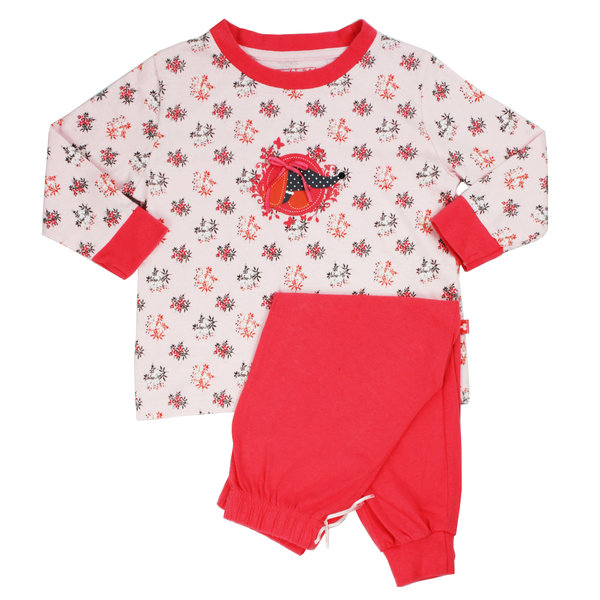  AngelFish Meisjes Pyjama - 100% Katoen - Rood