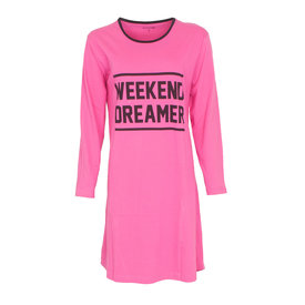 Temptation Tempation Dames Nachthemd - Bigshirt - Katoen - Roze