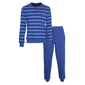 Paul Hopkins Paul Hopkins Heren Pyjama - Katoen - Gestreept - Blauw