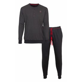 MEQ MEQ Heren Pyjama - Nachtkleding - 100% Katoen - Blauw