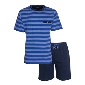 Paul Hopkins Paul Hopkins Heren Shortama - Pyjama Set - Katoen - Blauw