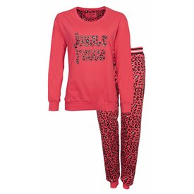 Irresistible Irresistible Dames Pyjama - Lange Mouwen - Rood