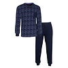 M.E.Q. - Heren Pyjama - Donker Blauw