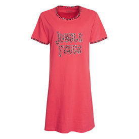 Irresistible Irresistible Dames Nachthemd - 100% Gekamde Katoen - Rood