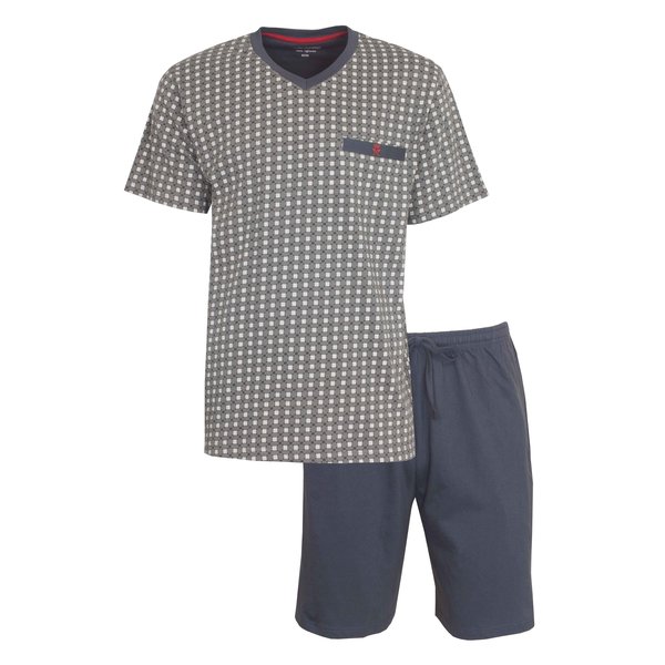 Paul Hopkins Paul Hopkins Heren Shortama - 100% Katoen - Blauw