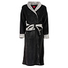 Medaillon Dames Badjas - Sjaalkraag - Fleece - Grijs