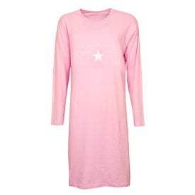 Temptation Temptation Dames Nachthemd - Bigshirt - Licht Roze