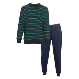 Paul Hopkins Paul Hopkins Heren Pyjama - Gestreept - Katoen - Blauw