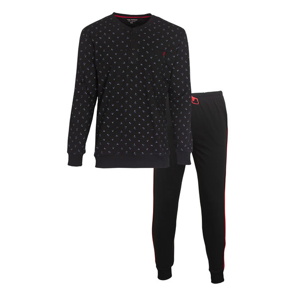 Paul Hopkins Paul Hopkins Heren Pyjama - Katoen - met Knopen - Grijs