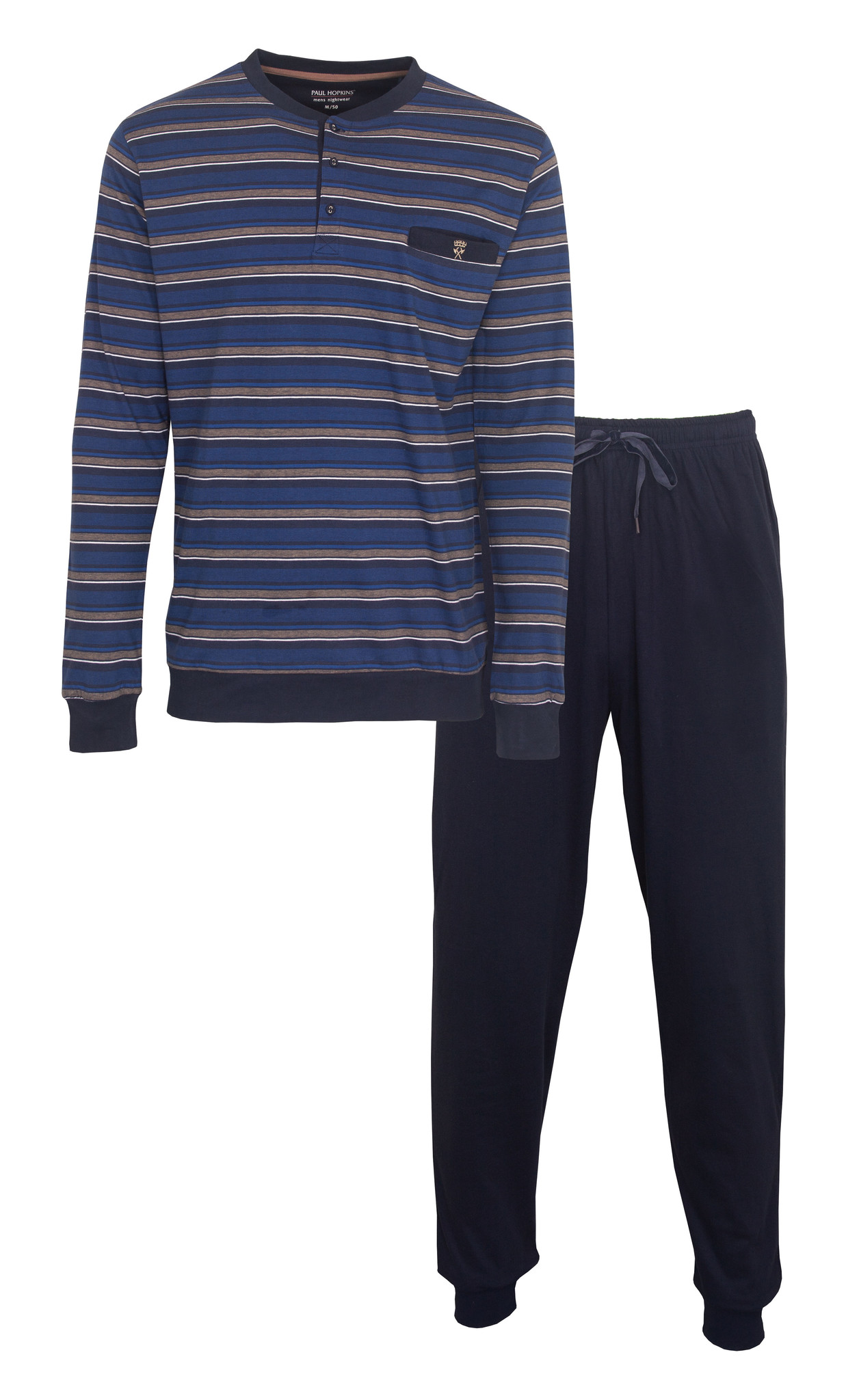 Oraal zacht zwak Paul Hopkins Heren Pyjama Blauw PHPYH2107A | Pyjamaonline