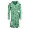 Tenderness Dames Nachthemd - Doorknoop - 100% Katoen - Groen