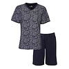 Medaillon - Dames Shortama - Pyjama Set - Blauw
