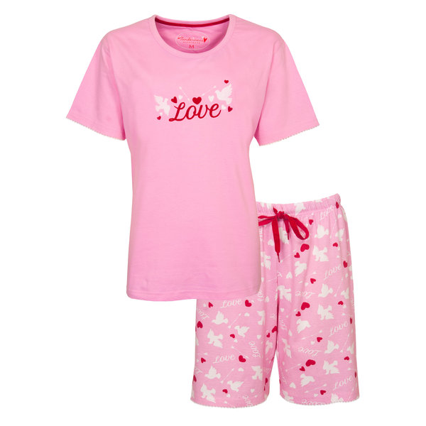 Tenderness Tenderness - Dames Shortama - Pyjama Set - Roze