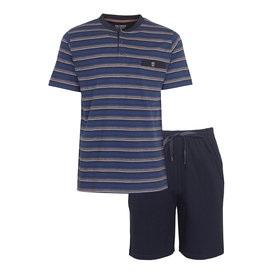 Paul Hopkins Paul Hopkins Heren Shortama - Pyjama Set - 100% Katoen - Blauw