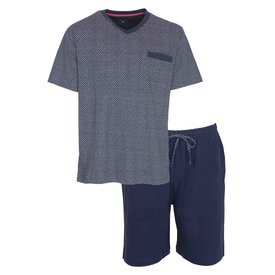 Paul Hopkins Paul Hopkins Heren Shortama - Pyjama Set - 100% Katoen - Blauw