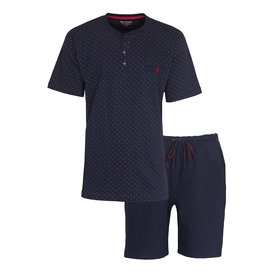 Paul Hopkins Paul Hopkins Heren Shortama - Pyjama Set - Katoen - Donker Blauw