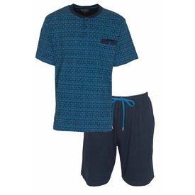 Paul Hopkins Paul Hopkins Heren Shortama - Pyjama Set - 100% Katoen - Blauw