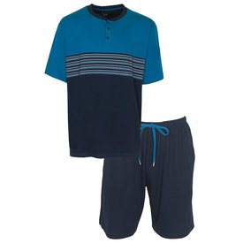 Paul Hopkins Paul Hopkins Heren Shortama - Pyjama Set - 100% Katoen - Blauw