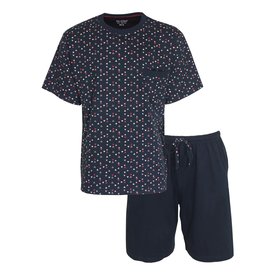 Paul Hopkins Paul Hopkins Heren Shortama - Pyjama Set - Donker Blauw
