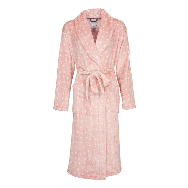 Tenderness Tenderness - Dames Badjas - fleece - Licht Roze