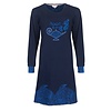 Tenderness Dames Nachthemd - Lange Mouwen - Donker Blauw
