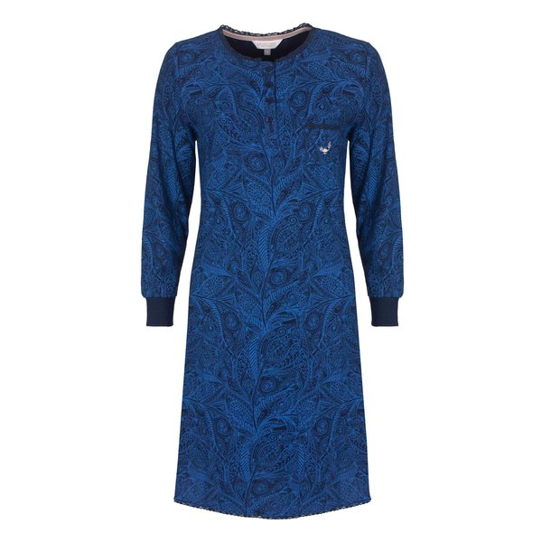 Tenderness Tenderness Dames Nachthemd - Geprint Dessin - Diep Blauw