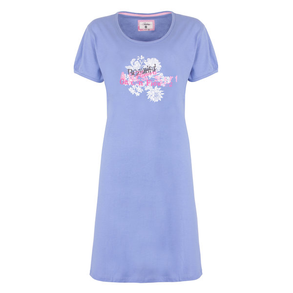 Tenderness Tenderness Dames Nachthemd - Slaapkleed - Blauw