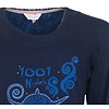 Tenderness Dames Nachthemd - Lange Mouwen - Donker Blauw
