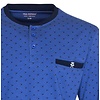 Paul Hopkins Heren Pyjama - 100% Katoen - Polo Sluiting - Blauw