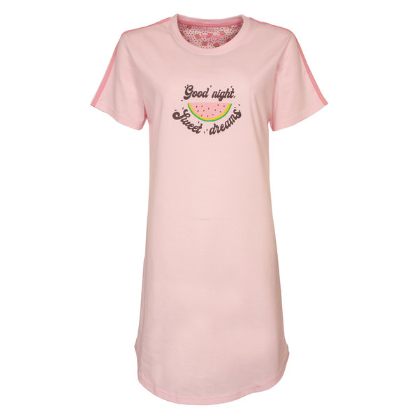 Irresistible Irresistible Dames Nachthemd - 100% Katoen - Licht Roze