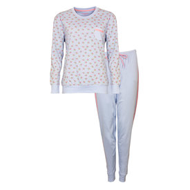 Irresistible Irresistible Dames Pyjama - 100% Katoen - Licht Blauw