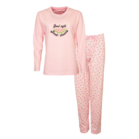 Irresistible - Dames Pyjama - 100% Katoen - Licht Roze