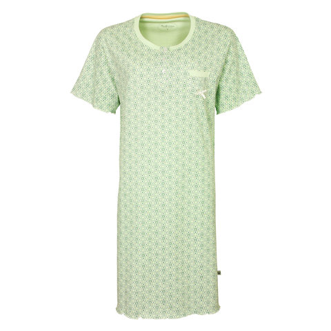 Tenderness Dames Nachthemd - 100% Katoen - Groen