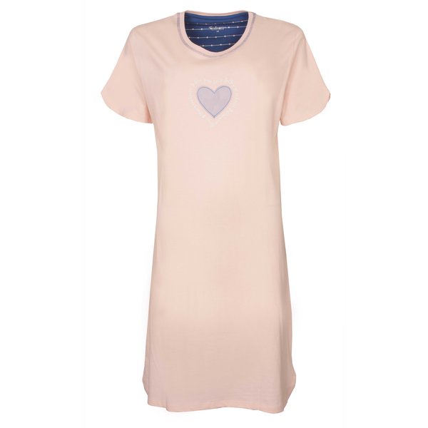 Tenderness Tenderness Dames Nachthemd - 100% Katoen - Veiled Rose
