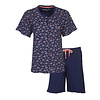 Tenderness - Dames Shortama - Pyjama Set - Blauw