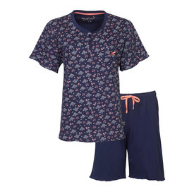 Tenderness Tenderness - Dames Shortama - Pyjama Set - Blauw