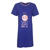 Temptation Dames Nachthemd - Bigshirt - Katoen - Blauw