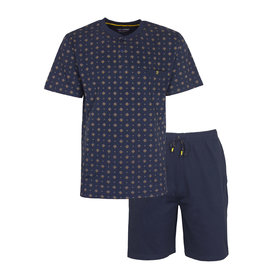 Paul Hopkins Paul Hopkins Heren Shortama - Pyjama Set - Katoen - Blauw