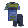 Paul Hopkins Heren Shortama - Pyjama Set - 100% Katoen - Blauw