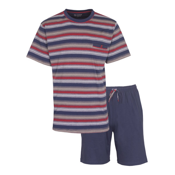 Paul Hopkins Paul Hopkins Heren Shortama - Pyjama Set - 100% Katoen - Blauw