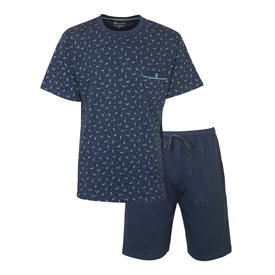 Paul Hopkins Paul Hopkins Heren Shortama - Katoen - Pyjama Set - Blauw