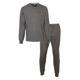 Paul Hopkins Paul Hopkins Heren Pyjama - 100% katoen - V Hals - Grijs